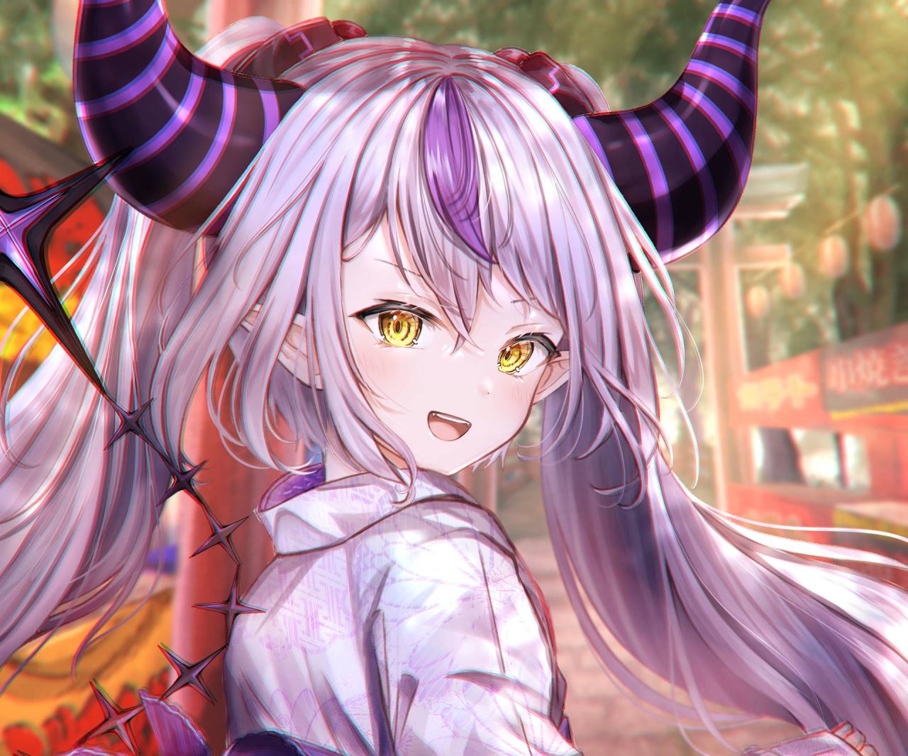 Download Hololive Virtual YouTuber La+ Darknesss Wallpaper | Wallpapers.com Virtual Concerts via VR Music Apps